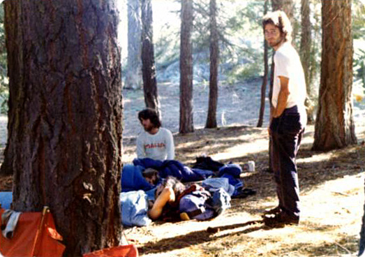 Willy setting up camp