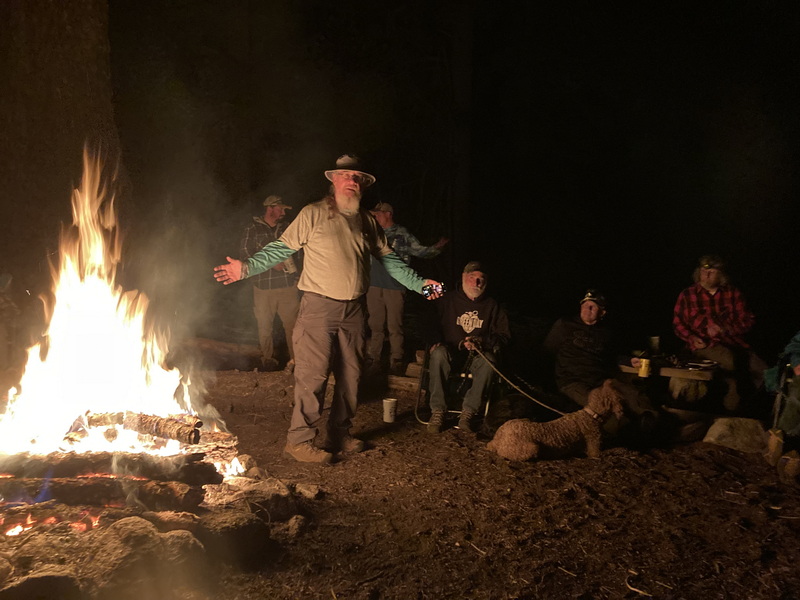 Saturday night campfire circle &mdash; Kegger Backpack 2021