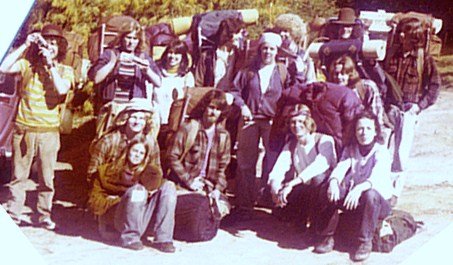 The Tequila Break-Out crew at Pico Blanco Scout Reservation, winter 1975-76